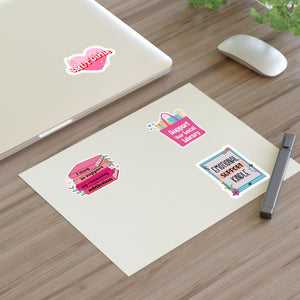 Bookish Sticker Sheets for Book Lovers, Cute Library Stickers, Emotional Support Stickers, Gift for Bookworms, Kindle Laptop Bottle Decal