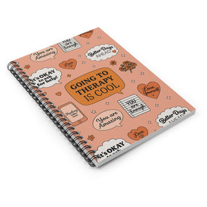 Mental Health Spiral Notebook - Journaling, Self-Care, Positive Affirmations, Thoughtful Gift, Therapy Essentials, Mental Health Awareness