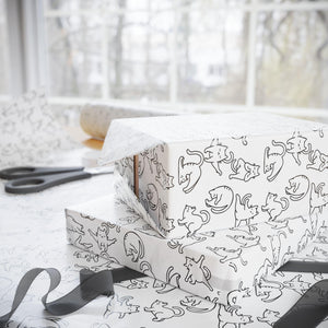 Yoga Cat Wrapping Paper | Unique Gift Wrap for Cat Lovers, Birthday, Holidays, Baby Showers, Pet Gifts