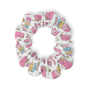 Groovy Nurse Scrunchie, Nurse Hair Accessory, Cute Pink Medical Gift for Nurses, RN Appreciation, Nurse Week Gift, Handmade Scrunchie