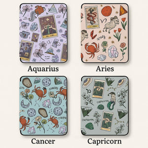 Horoscope Bookish Kindle Cover Case Paperwhite 10, 11, 12th, 5, 6, 7th Case, Kindle 2024, E-reader Protective Case, Tarot Astrology