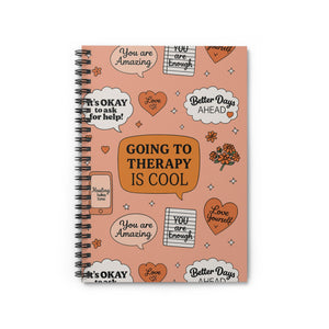 Mental Health Spiral Notebook - Journaling, Self-Care, Positive Affirmations, Thoughtful Gift, Therapy Essentials, Mental Health Awareness