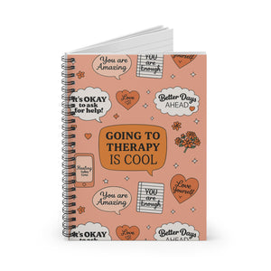 Mental Health Spiral Notebook - Journaling, Self-Care, Positive Affirmations, Thoughtful Gift, Therapy Essentials, Mental Health Awareness