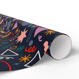 Colorful Party Birthday Wrapping Paper, Festive Gift Wrap for Birthdays, Holidays, Celebrations, Party Supplies, Unique Gift