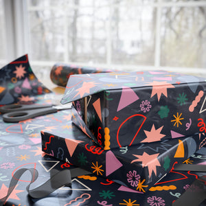 Colorful Party Birthday Wrapping Paper, Festive Gift Wrap for Birthdays, Holidays, Celebrations, Party Supplies, Unique Gift