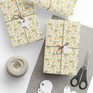 Amalfi coast Mediterranean Summer Gift Wrapping Paper for All Occasions, Party or Birthday or Holiday Gifts and Crafting Supplies
