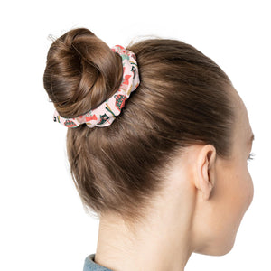 Charming Scrunchie - Cute Hair Accessory, Gift for Her, Fashionable Hair Tie, Festive Hairstyle, Everyday Wear
