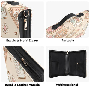 All-Over Print PU Bookish Babe Leather Book Cover or Book Sleeve With Pocket no Strap