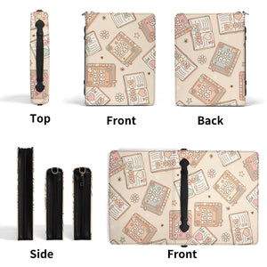 All-Over Print PU Bookish Babe Leather Book Cover or Book Sleeve With Pocket no Strap