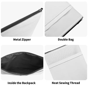 Aries Seamless Pattern Printed Fabric Custom Book Sleeve Book Cover Protector with Zipper and Front Pocket