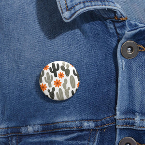 Custom Cactus Pin Buttons, Quirky Accessories for Cactus Desert Lovers, Unique Gifts for Friends, Fun Party Favors, Floral Button Pins