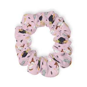 Cat Kitten Halloween Scrunchie, Cat Hair Accessory, Halloween Party Hair Tie, Fun Gift for Cat Lovers, Halloween Scrunchie, Cute Hair Tie