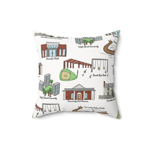 Dunwoody GA Decorative Pillow, Cozy Home Decor, Custom Throw Pillow, Unique Gift, City Lover's Accent Pillow