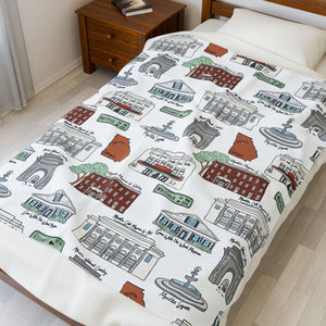 Marietta GA Velveteen Plush Blanket | Perfect for Home Decor, Gifting, Snuggle Nights, Travel, and Warmth