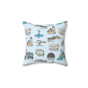 FaireHope Alabama Pillow - Baldwin County Cozy Home Decor, Gift for Ocean Lovers, Pillow Cases for Living Room, Decorative
