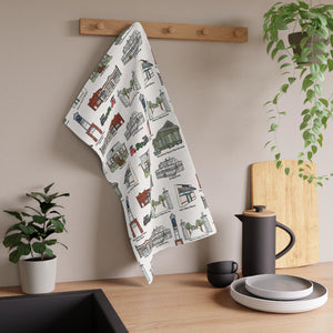 Foley Alabama Hand Towels | Cotton Kitchen Towel Set | Unique Home Decor | Housewarming Gift | Vintage Style Towels | Kitchen Linen