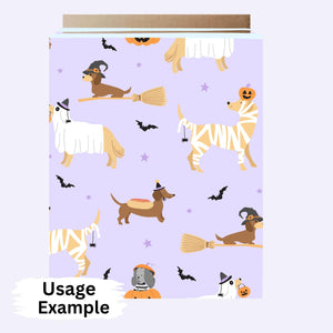 Cute Dog Halloween Seamless Pattern, Spooky Dog Pattern Design, Digital Fabric Seamless Design, Dog Lover Spooky Patchwork Seamless Design