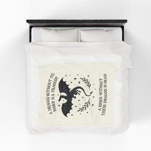 Fourth Wing Book Gift, Book Lover Gift, Fourth Wing Reader Present, Cozy Blanket for Bookworms, ACOTAR Merchandise