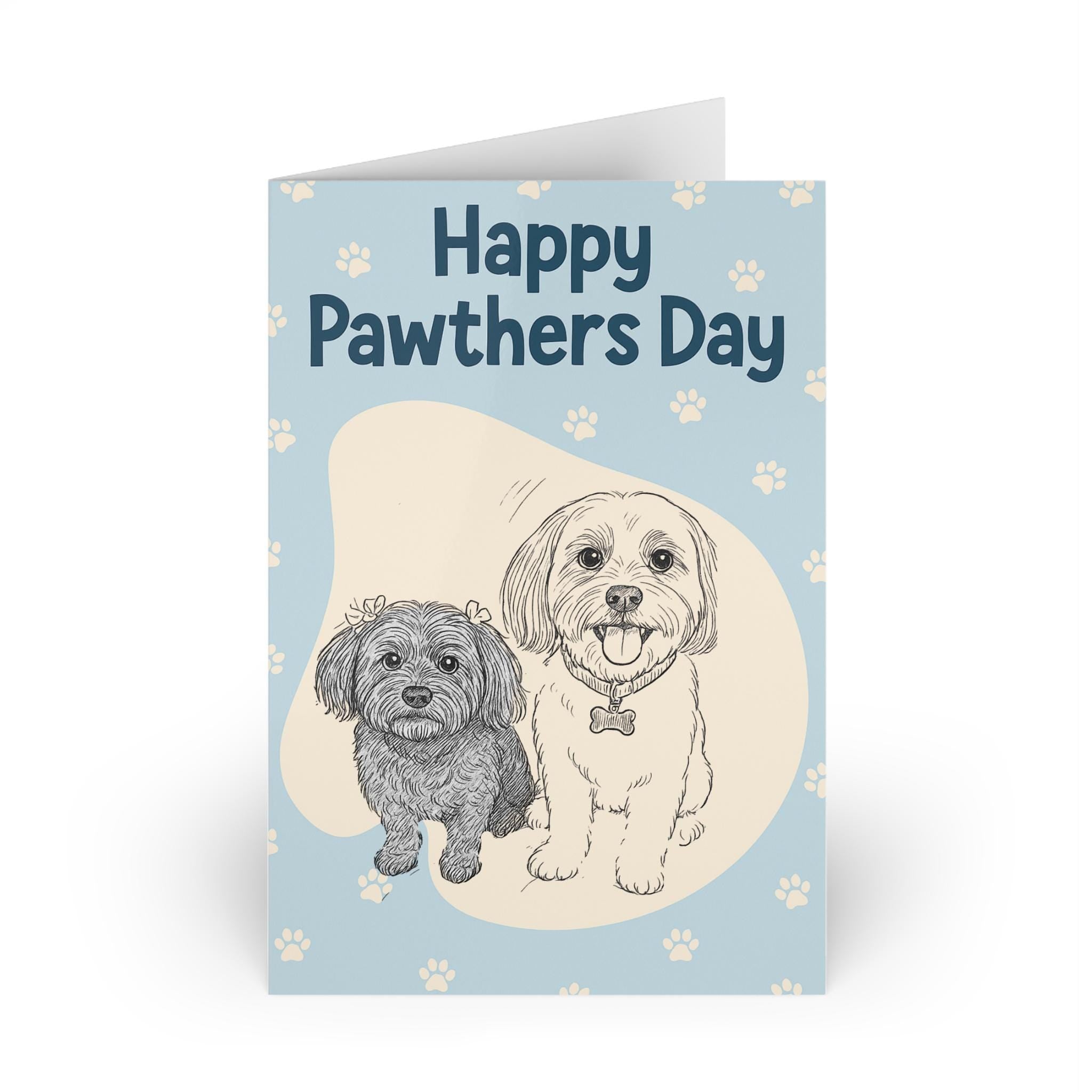 Happy Pawthers Day Card, Best Dog Dad Fathers Day Card, Cute Happy Pawther's Day Gift, From Dog, Dogfather Father's Day Card, Doggy Daddy