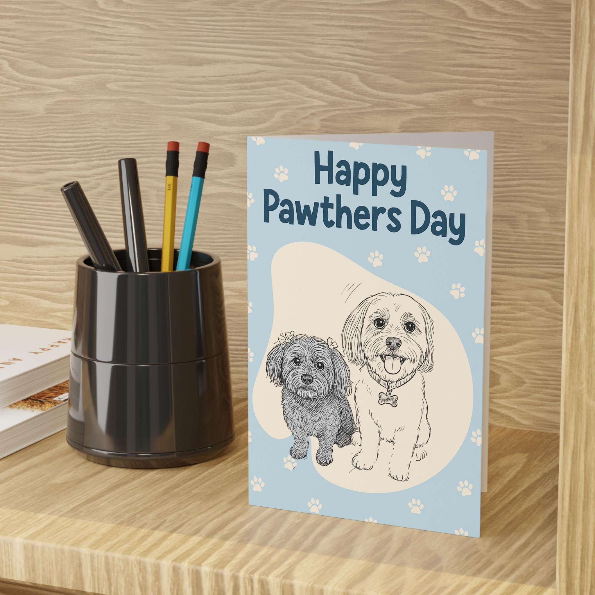 Happy Pawthers Day Card, Best Dog Dad Fathers Day Card, Cute Happy Pawther's Day Gift, From Dog, Dogfather Father's Day Card, Doggy Daddy