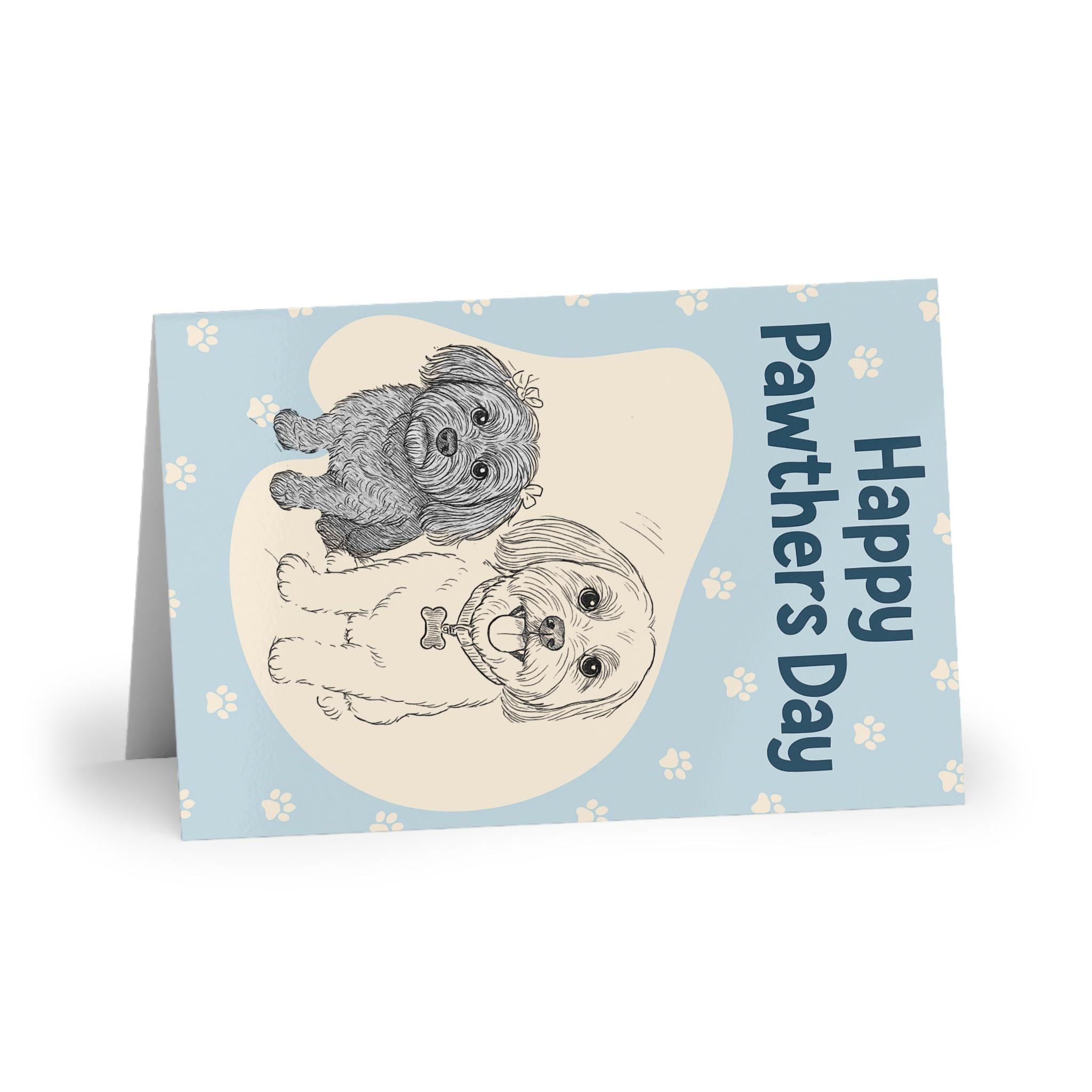 Happy Pawthers Day Card, Best Dog Dad Fathers Day Card, Cute Happy Pawther's Day Gift, From Dog, Dogfather Father's Day Card, Doggy Daddy