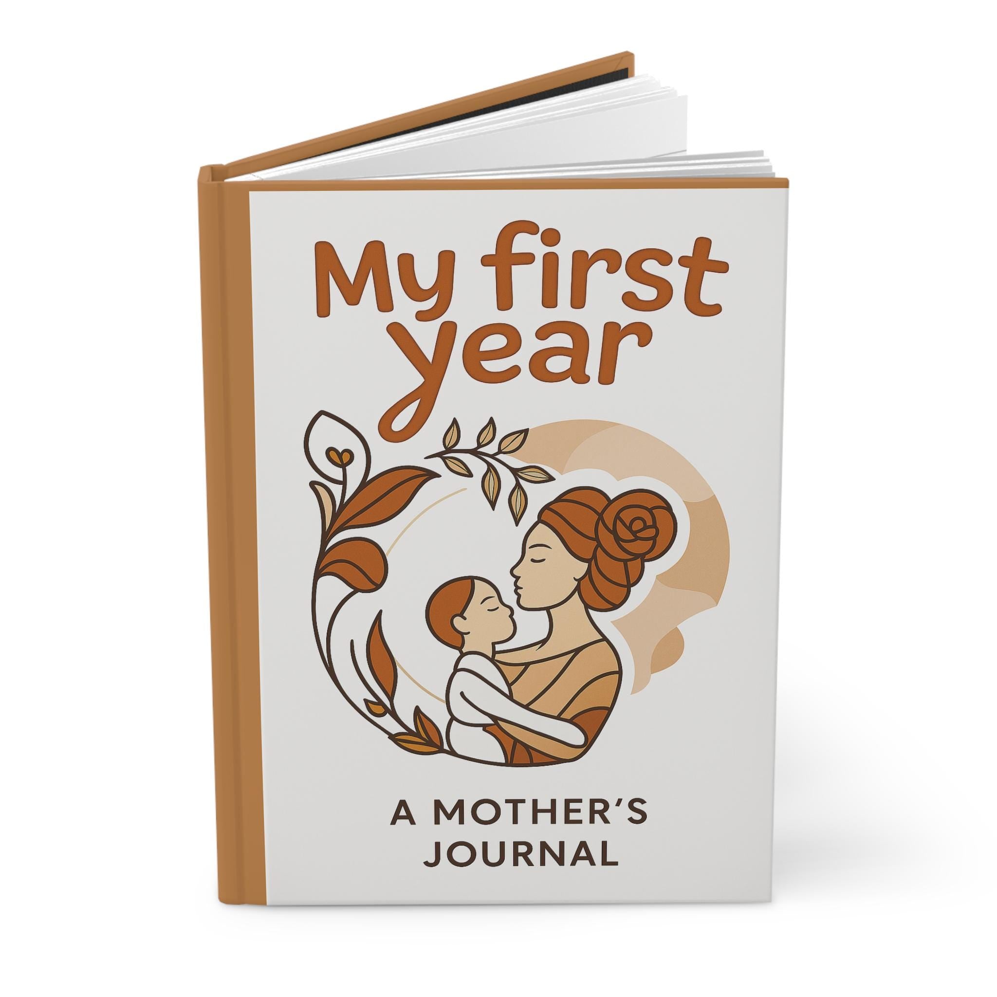 Mother's Day Journal, Personalized Motherhood Keepsake, First Mother's Day Gift, Custom Journal, Gift Idea, New Mother,