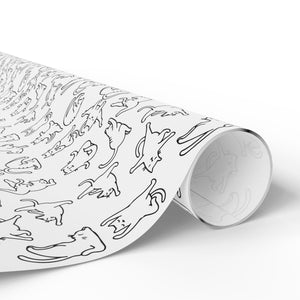 Yoga Cat Wrapping Paper | Unique Gift Wrap for Cat Lovers, Birthday, Holidays, Baby Showers, Pet Gifts