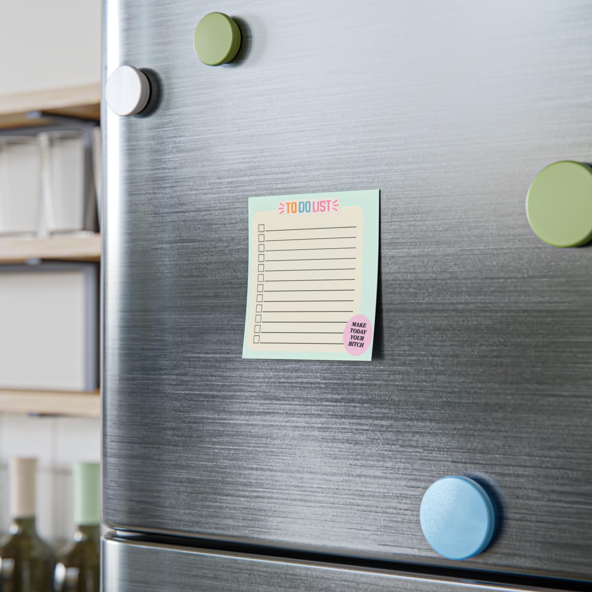 To Do List Notepad, Make Today Your Bitch Sticky Notes, Funny Desk Accessories, Cute Stationery, Productivity Pad, Sassy Office Supplies