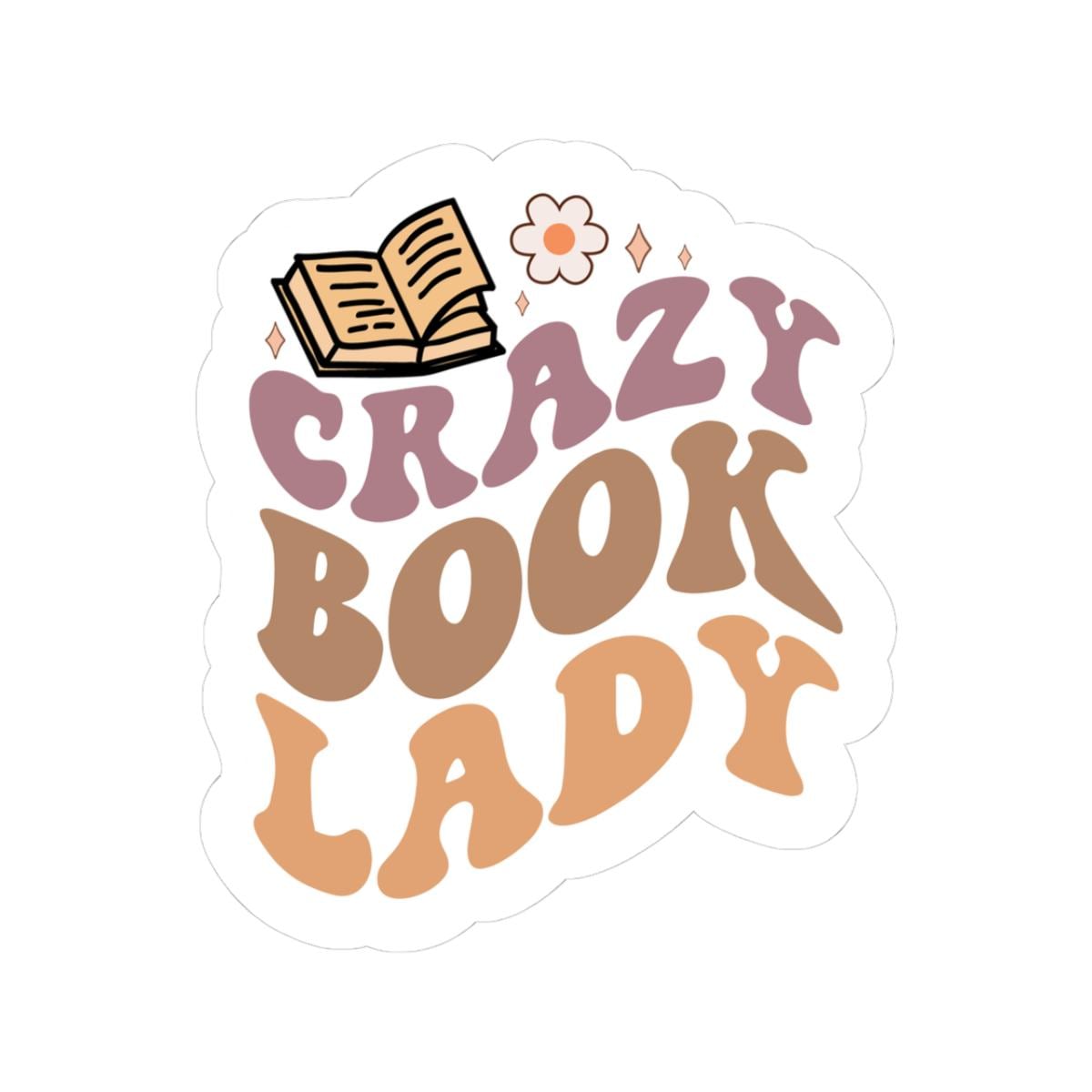 Crazy Book People Sticker | Bookish Sticker | Bookworm | Kindle Sticker | Reader Gift for Her | Bookish Decal | Bookish Merch