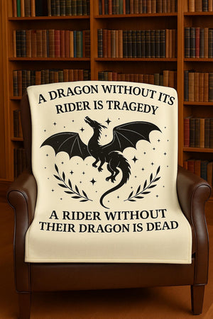 Fourth Wing Book Gift, Book Lover Gift, Fourth Wing Reader Present, Cozy Blanket for Bookworms, ACOTAR Merchandise