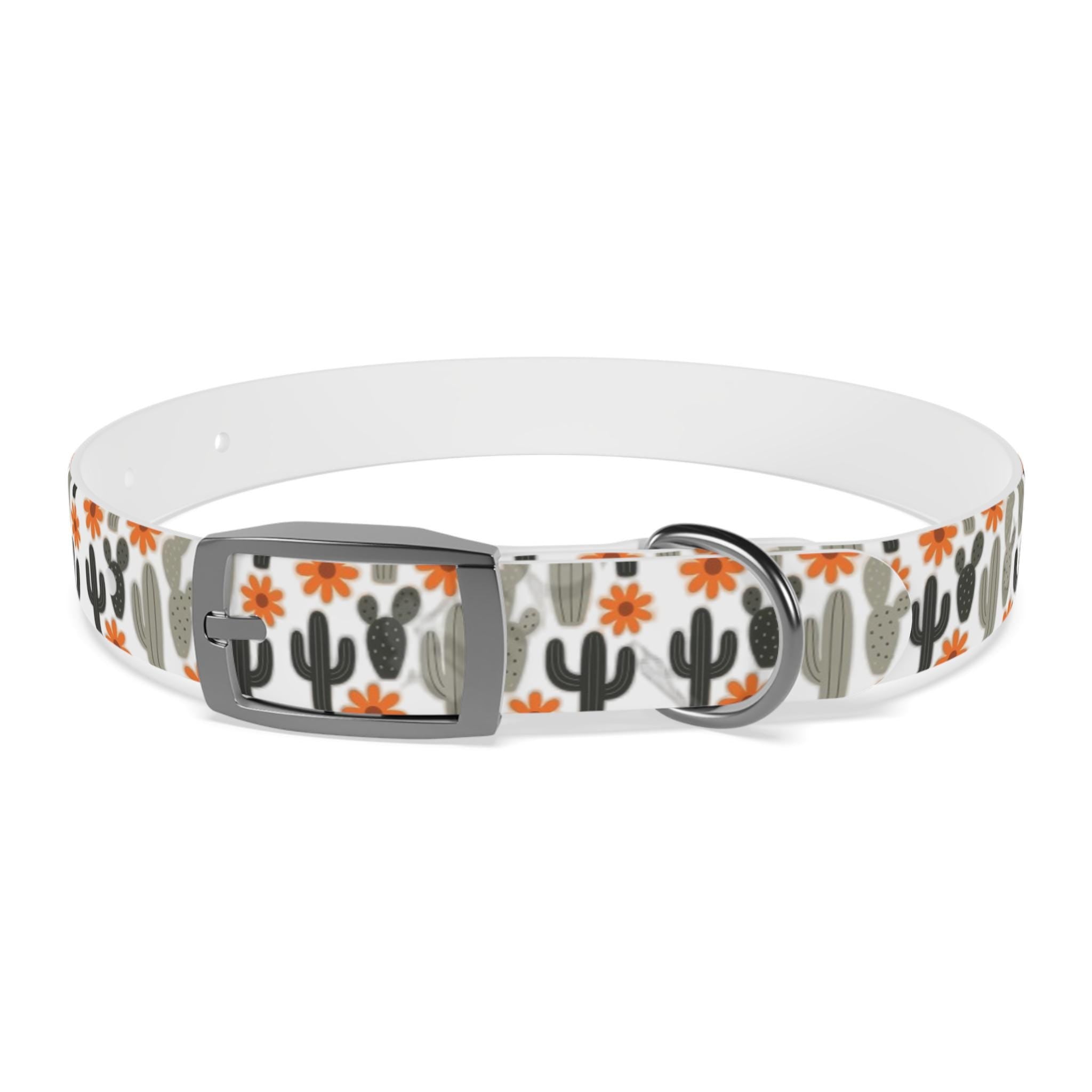 Personalized Desert Cacti Dog Collar, Adjustable Pet Accessory, Unique Dog Gear, Stylish Dog Necklace, Cactus Dog Collar, Gift for Dog Lover