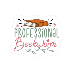 Professional Bookworm Sticker | Bookish Sticker | Bookworm | Kindle Sticker | Reader Gift for Her | Bookish Decal | Bookish Merch