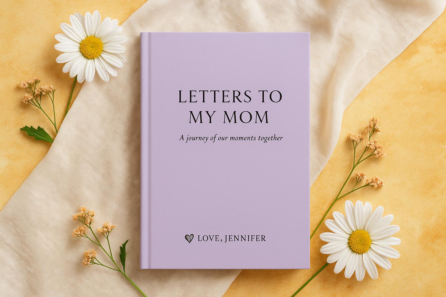 Personalized Hardcover Journal, Letters to My Mom, Gift for Mom, Memory Book, Keepsake, Mothers Day, Inspirational Diary Matte Journal