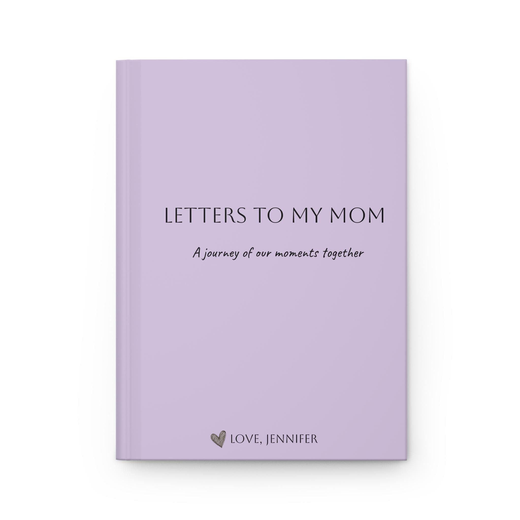 Personalized Hardcover Journal, Letters to My Mom, Gift for Mom, Memory Book, Keepsake, Mothers Day, Inspirational Diary Matte Journal