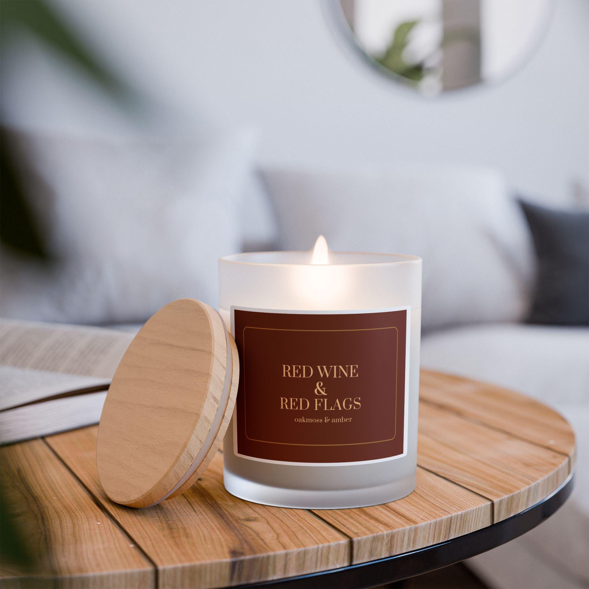 Woodwick Bookish Romantasy Candle, Oakmoss and Amber SMUT Ambiance, Home Decor, Gift for Book Lovers