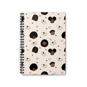 I Love My Hair Spiral Notebook | Cute Journaling, Gift for Friends, Natural Hair Afro Art, Black Girl Magic, BLM, Black Woman