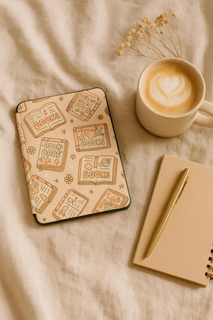 Cats, Bookish Kindle Personalized Cover Case Paperwhite 10, 11, 12th, Paperwhite 5, 6, 7th Case, Kindle basic 2024, E-reader Protective Case