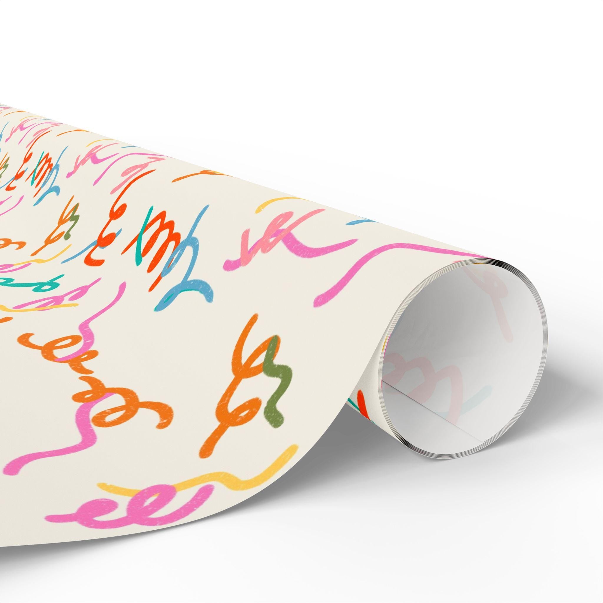 Colorful Confetti Wrapping Paper - Fun Gift Wrap for Birthdays, Celebrations, Parties, Holidays, Baby Showers