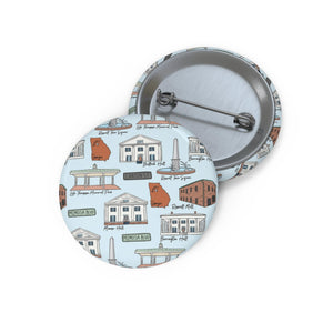 Marietta Georgia Custom Pin Buttons, Souvenir Pinback Buttons, Personalized Badge Pins, Customized Lapel Pins, Unique Button Badges