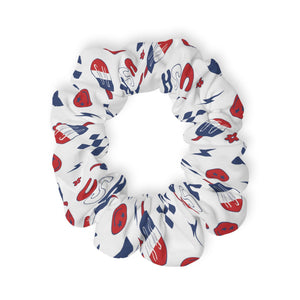 Hair Scrunchie, 4th of July Patriotic Hair Accessory, Festive Hair Tie, USA Themed Scrunchie, Holiday Hair Fashion, Independence Day Hair