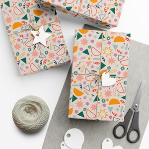 Colorful Gift Wrap Papers | Artistic Wrapping Paper for Birthdays, Holidays, Celebrations, Unisex Gift Wrapping, Eco-Friendly Gift Wrap