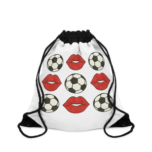 Cute Soccer Drawstring Bag for Adult League, Indoor or Outdoor Soccer Backpack, Gym Bag, Gift for Soccer Lovers, Perfect for School and Play