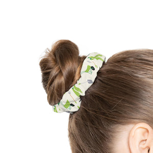 Garden Tools Scrunchie, Green Gardening Hair Tie, Plant Lover Gift, Garden Girl Accessory, Spring Scrunchie, Nature Lover Hair Band