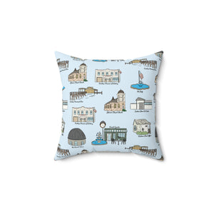 FaireHope Alabama Pillow - Baldwin County Cozy Home Decor, Gift for Ocean Lovers, Pillow Cases for Living Room, Decorative