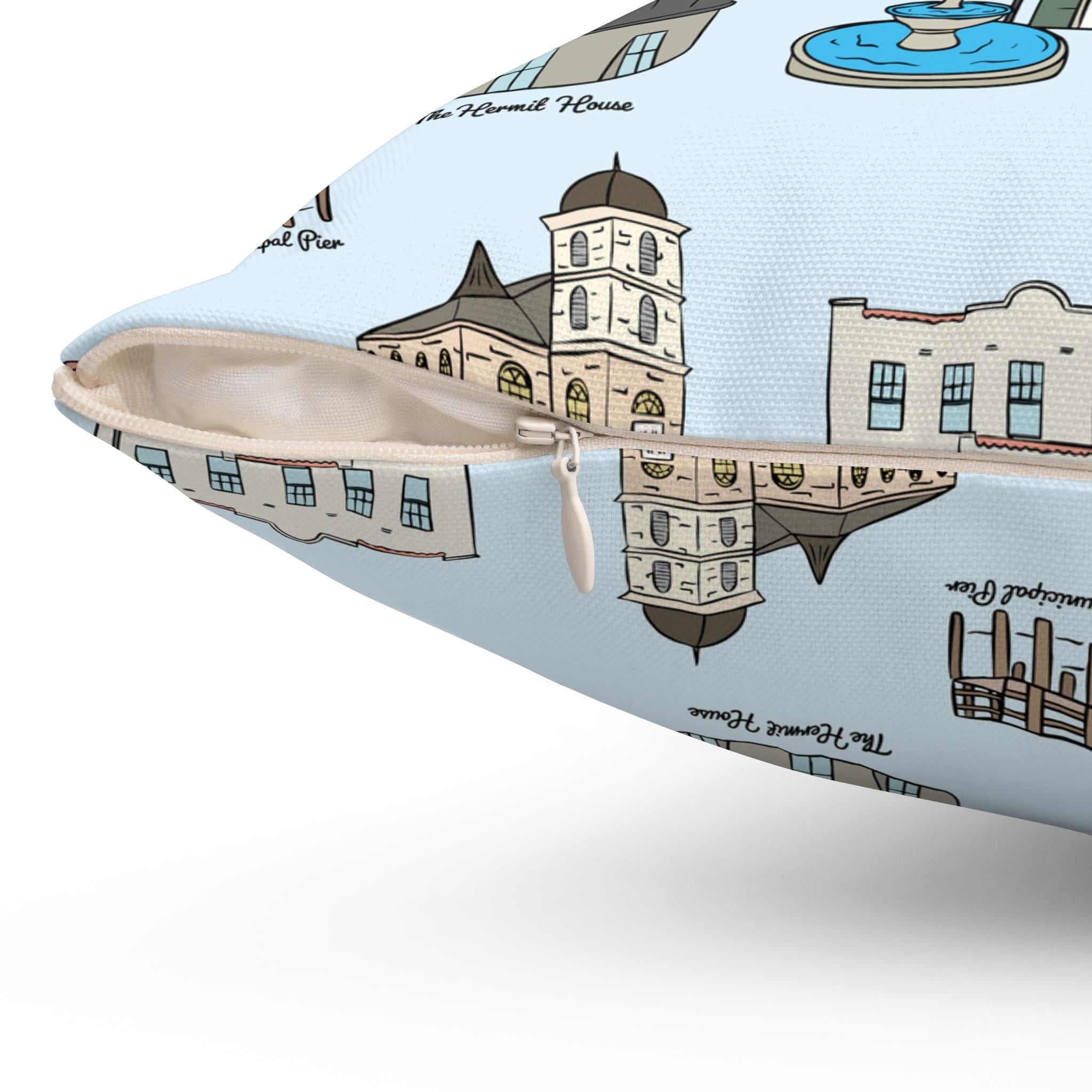 FaireHope Alabama Pillow - Baldwin County Cozy Home Decor, Gift for Ocean Lovers, Pillow Cases for Living Room, Decorative