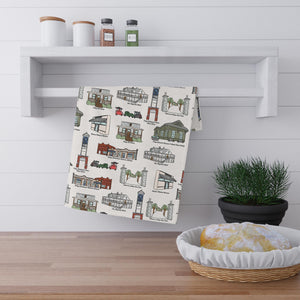 Foley Alabama Hand Towels | Cotton Kitchen Towel Set | Unique Home Decor | Housewarming Gift | Vintage Style Towels | Kitchen Linen