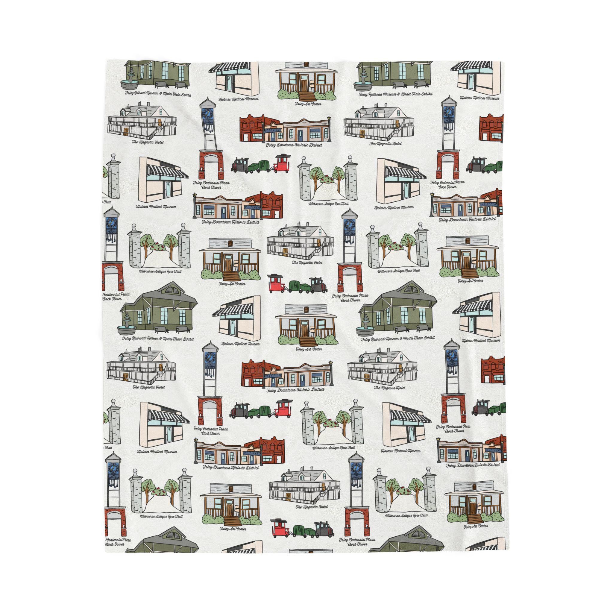 Foley Alabama Velveteen Plush Blanket | Perfect for Home Decor, Gifting, Snuggle Nights, Travel, and Warmth