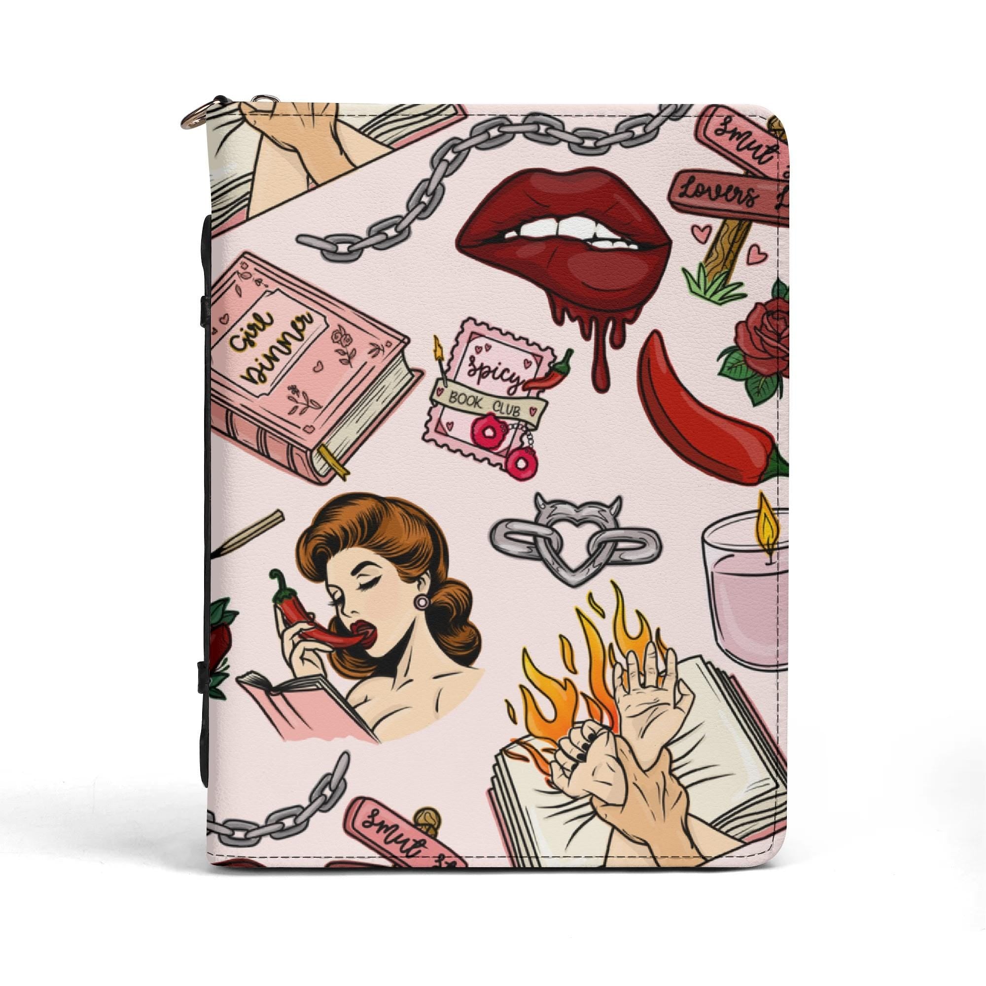 All-Over Print PU Leather Book Cover With Pocket no Strap