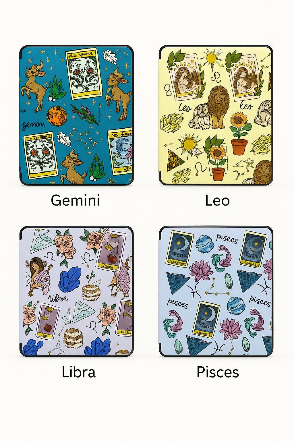 Horoscope Bookish Kindle Cover Case Paperwhite 10, 11, 12th, 5, 6, 7th Case, Kindle 2024, E-reader Protective Case, Tarot Astrology