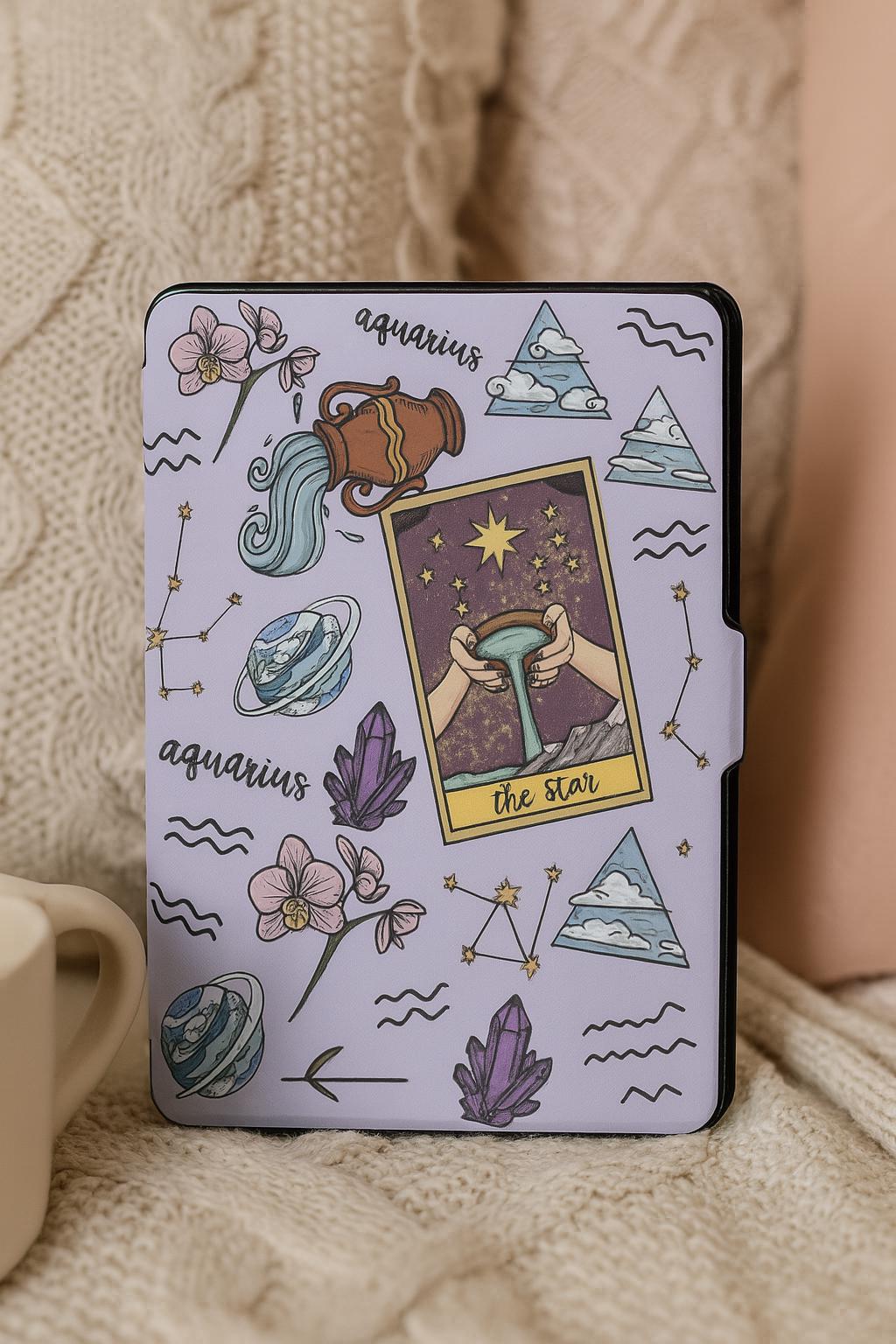 Horoscope Bookish Kindle Cover Case Paperwhite 10, 11, 12th, 5, 6, 7th Case, Kindle 2024, E-reader Protective Case, Tarot Astrology